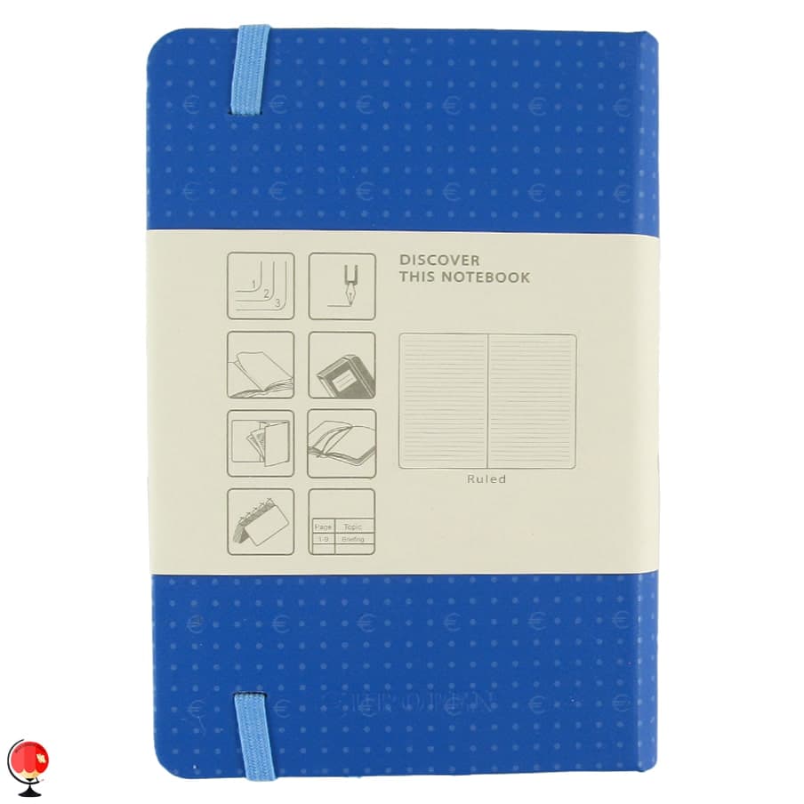 دفتر یوروپن مدل Hard Cover Small رنگ آبی ارغوانی — تصویر ۲