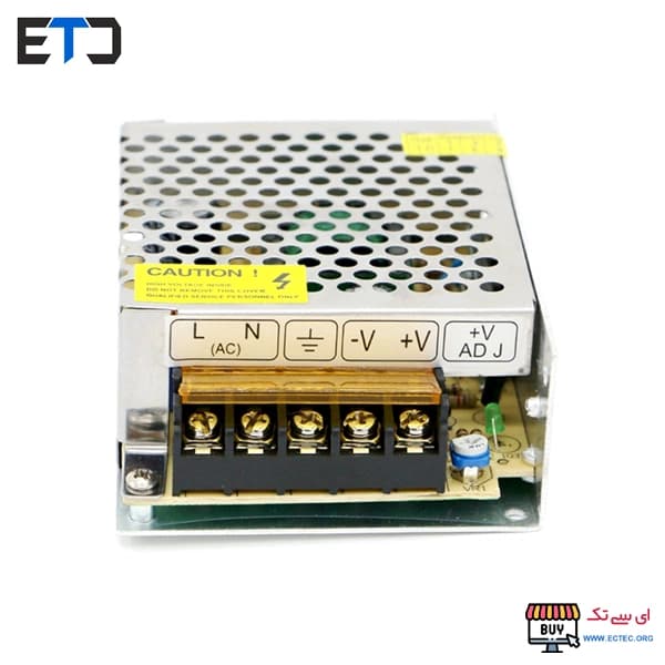 تغذیه سوئیچینگ فلزی 5 ولت 5 آمپر 5v-5A — تصویر ۴