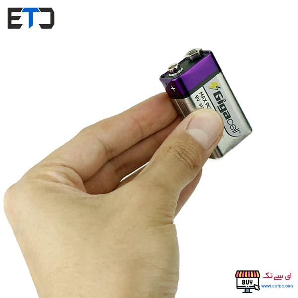 باتری کتابی 9 ولت گیگاسل Gigacell مدل Max Power 6F22 — تصویر ۴
