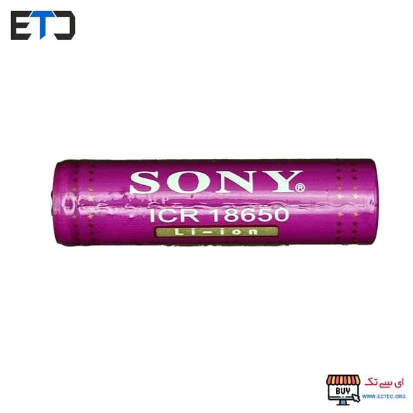 باتری لیتیوم-یون سونی ICR-18650 ظرفیت 4500 میلی آمپر نوک دار — تصویر ۵