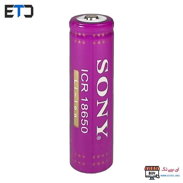 باتری لیتیوم-یون سونی ICR-18650 ظرفیت 4500 میلی آمپر نوک دار