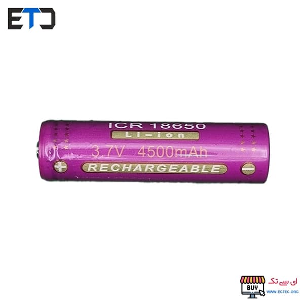 باتری لیتیوم-یون سونی ICR-18650 ظرفیت 4500 میلی آمپر نوک دار — تصویر ۳