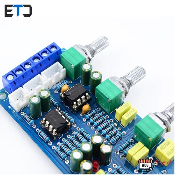 ماژول پری آمپلی فایر HI-FI چهار ولومه WM-051 تغذیه AC/DC — تصویر ۳