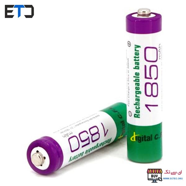 باتری نیم قلمی AAA قابل شارژ CFL مدل 1850mah — تصویر ۳