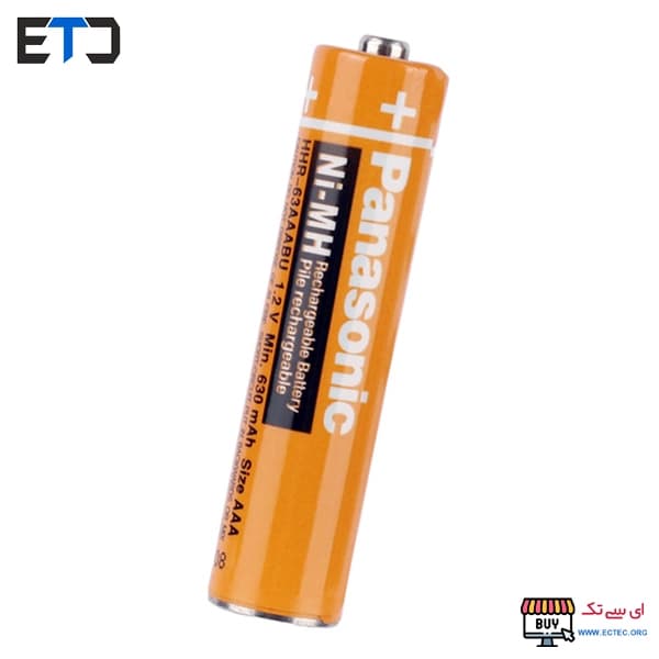 باتری تلفن پاناسونیک دوتایی نیم قلمی شارژی HHR-3MRT/2BM — تصویر ۳
