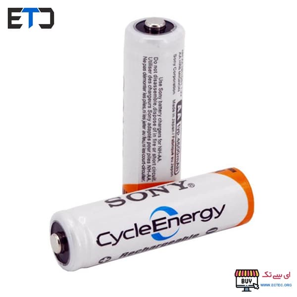 باتری نیم قلمی AAA قابل شارژ 1550mAh دوتایی سونی SONY — تصویر ۴