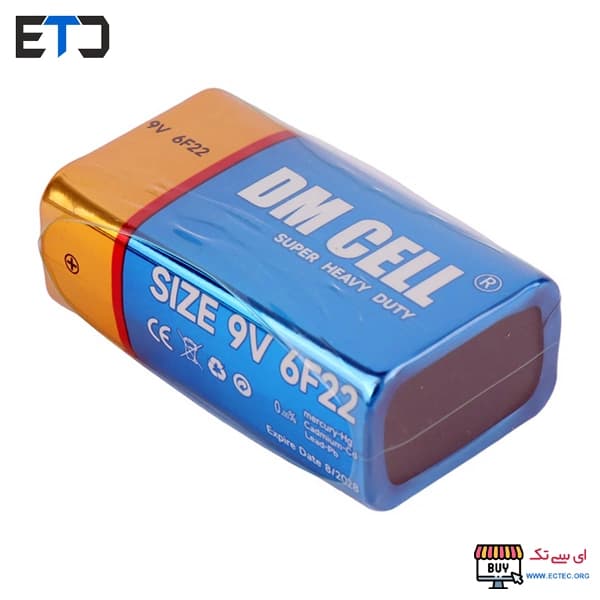 باتری کتابی 9 ولت DM CELL کارتی Super Heavy Duty — تصویر ۵