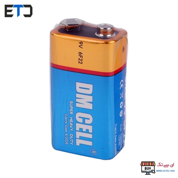 باتری کتابی 9 ولت DM CELL کارتی Super Heavy Duty — تصویر ۳