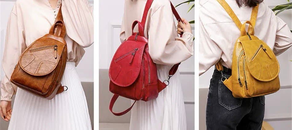کوله پشتی چرم طبیعی مدل Back Pack 35 | سیلوا چرم — تصویر ۶
