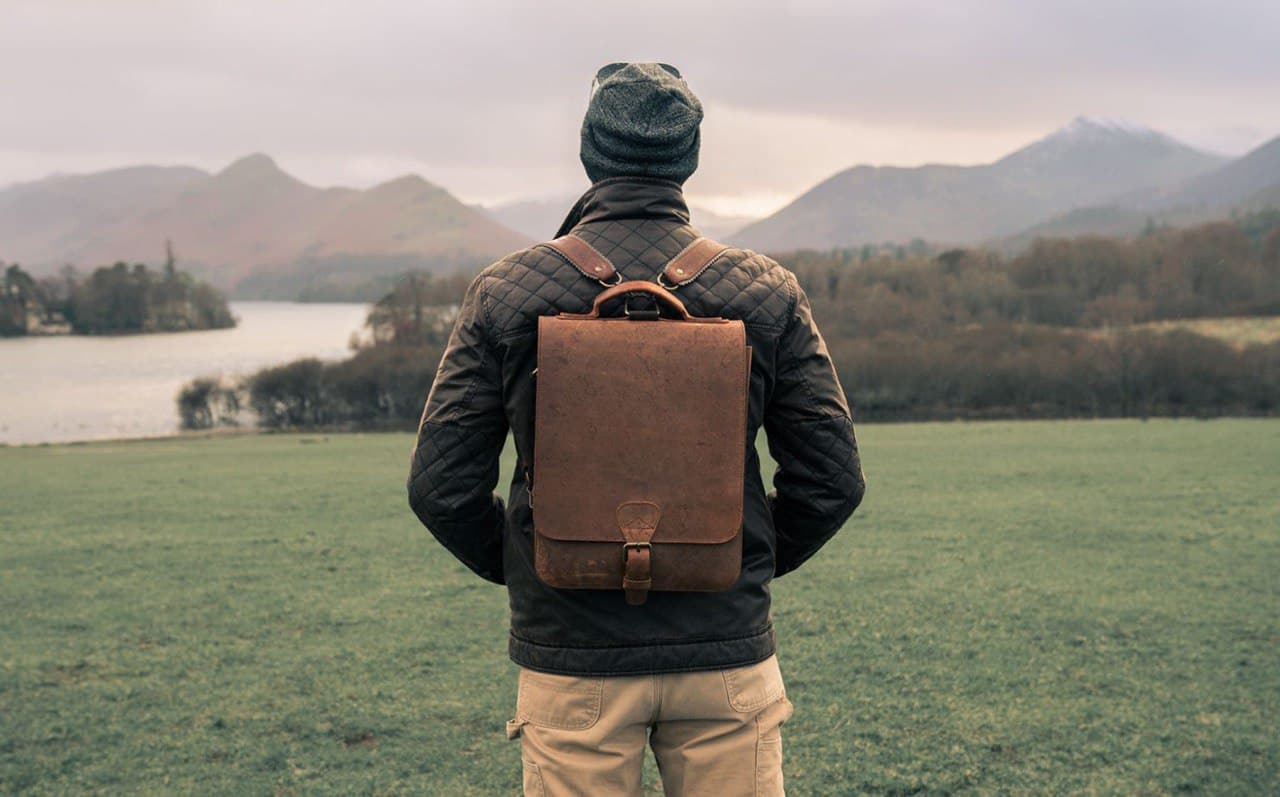 کوله پشتی چرم طبیعی مدل Back Pack 34 | سیلوا چرم — تصویر ۲