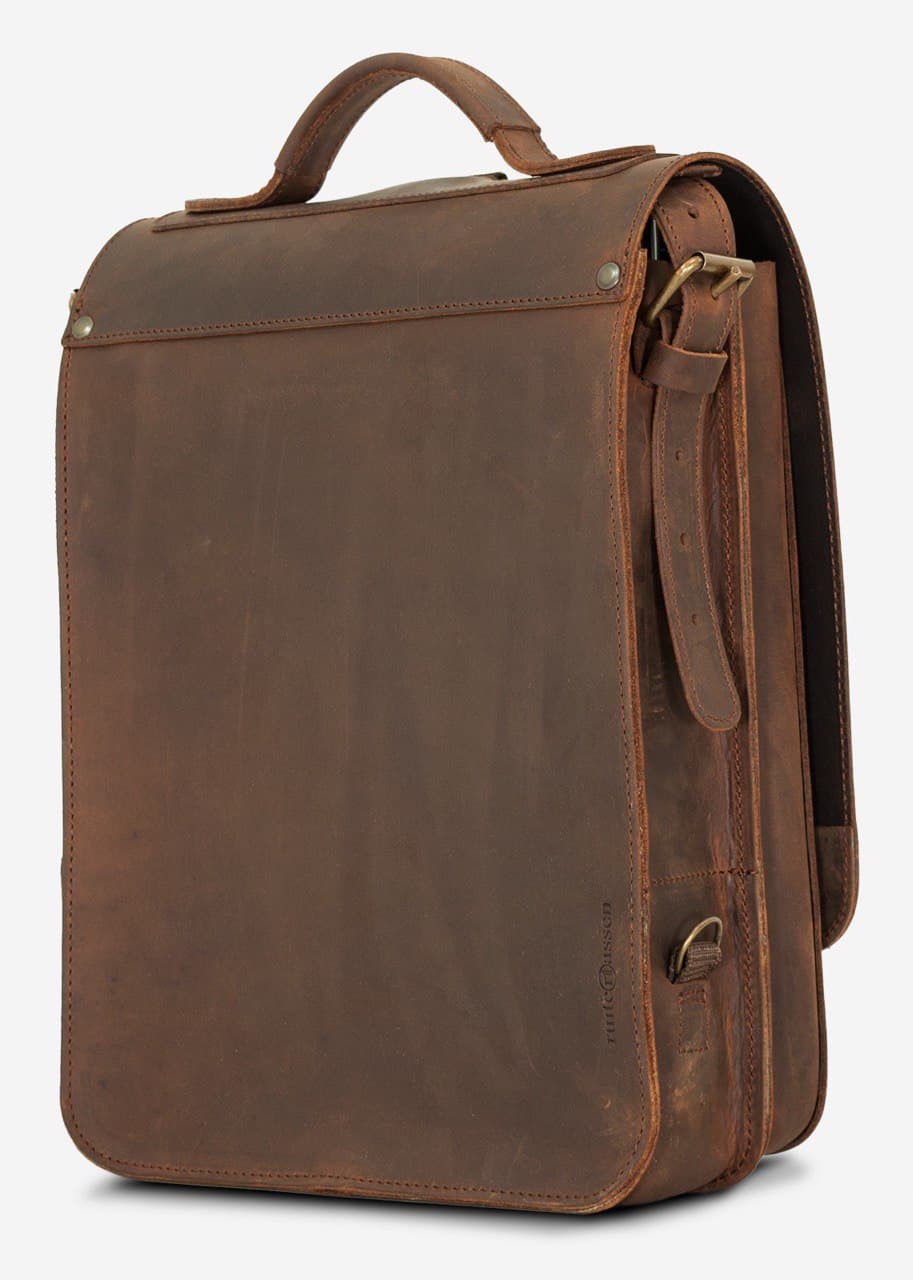 کوله پشتی چرم طبیعی مدل Back Pack 34 | سیلوا چرم — تصویر ۶