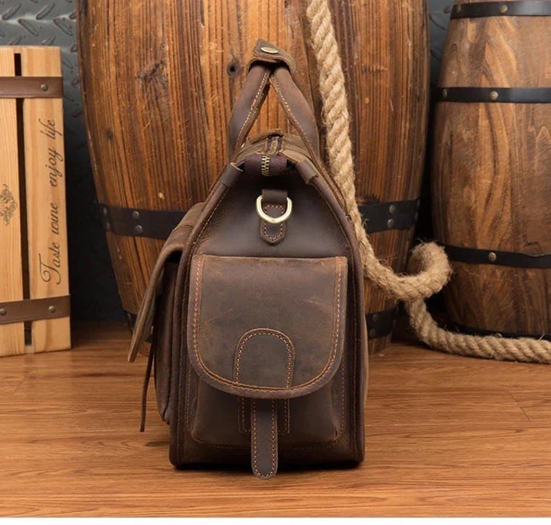کیف اداری چرم طبیعی مدل Office Bag 32 | سیلوا چرم — تصویر ۴