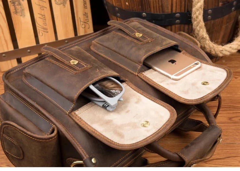 کیف اداری چرم طبیعی مدل Office Bag 32 | سیلوا چرم — تصویر ۵