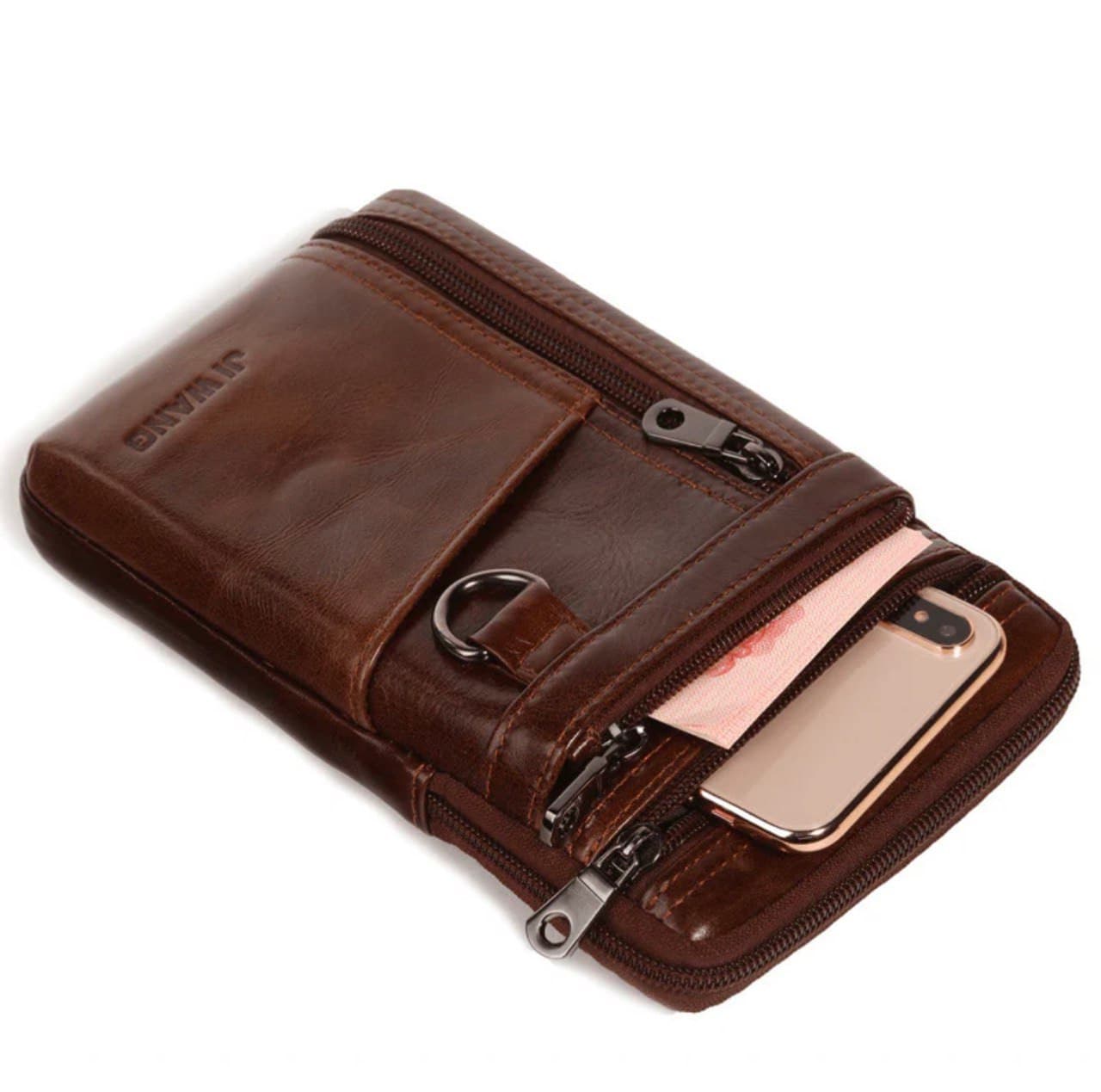 کیف موبایل چرم طبیعی مدل Mobile Bag 38 | سیلوا چرم — تصویر ۶