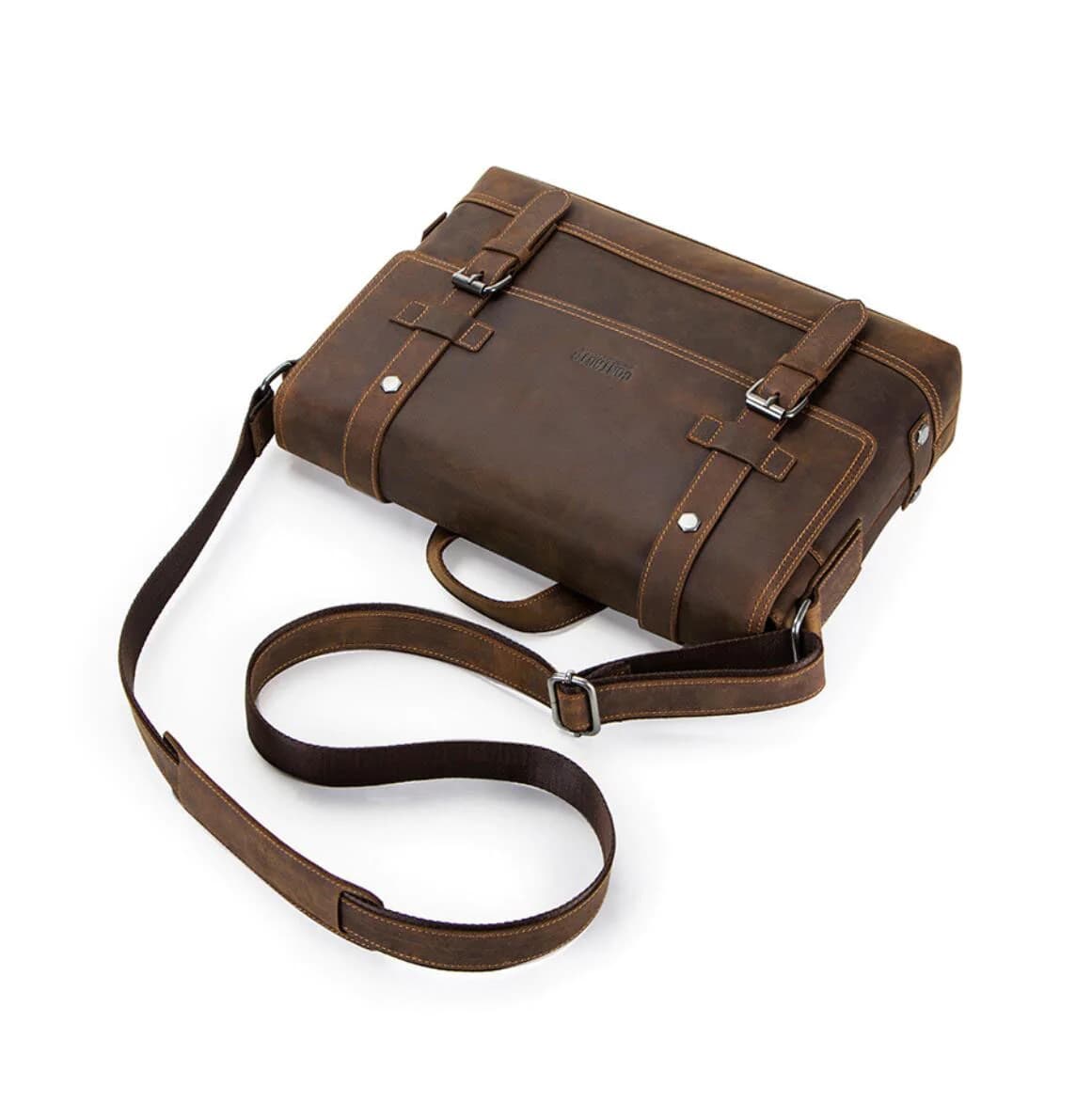 کیف لپ تاپ چرم طبیعی مدل Laptop Bag 39 | سیلوا چرم — تصویر ۵