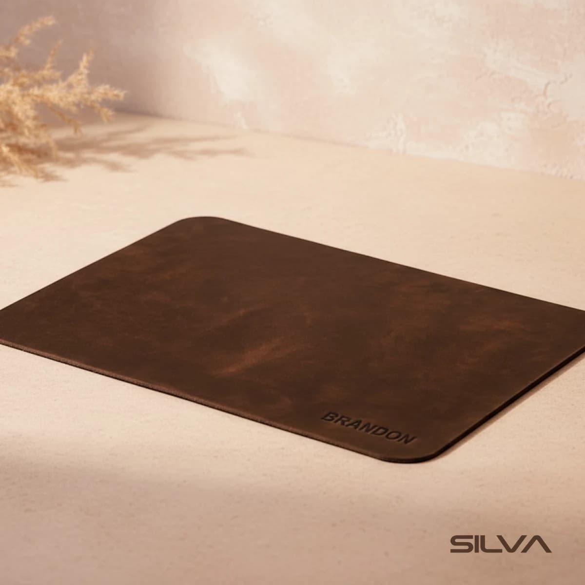 موس پد چرم طبیعی مدل Mousepad 30 | سیلوا چرم — تصویر ۷
