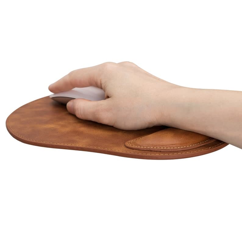 موس پد چرم طبیعی مدل Mousepad 23 | سیلوا چرم — تصویر ۳