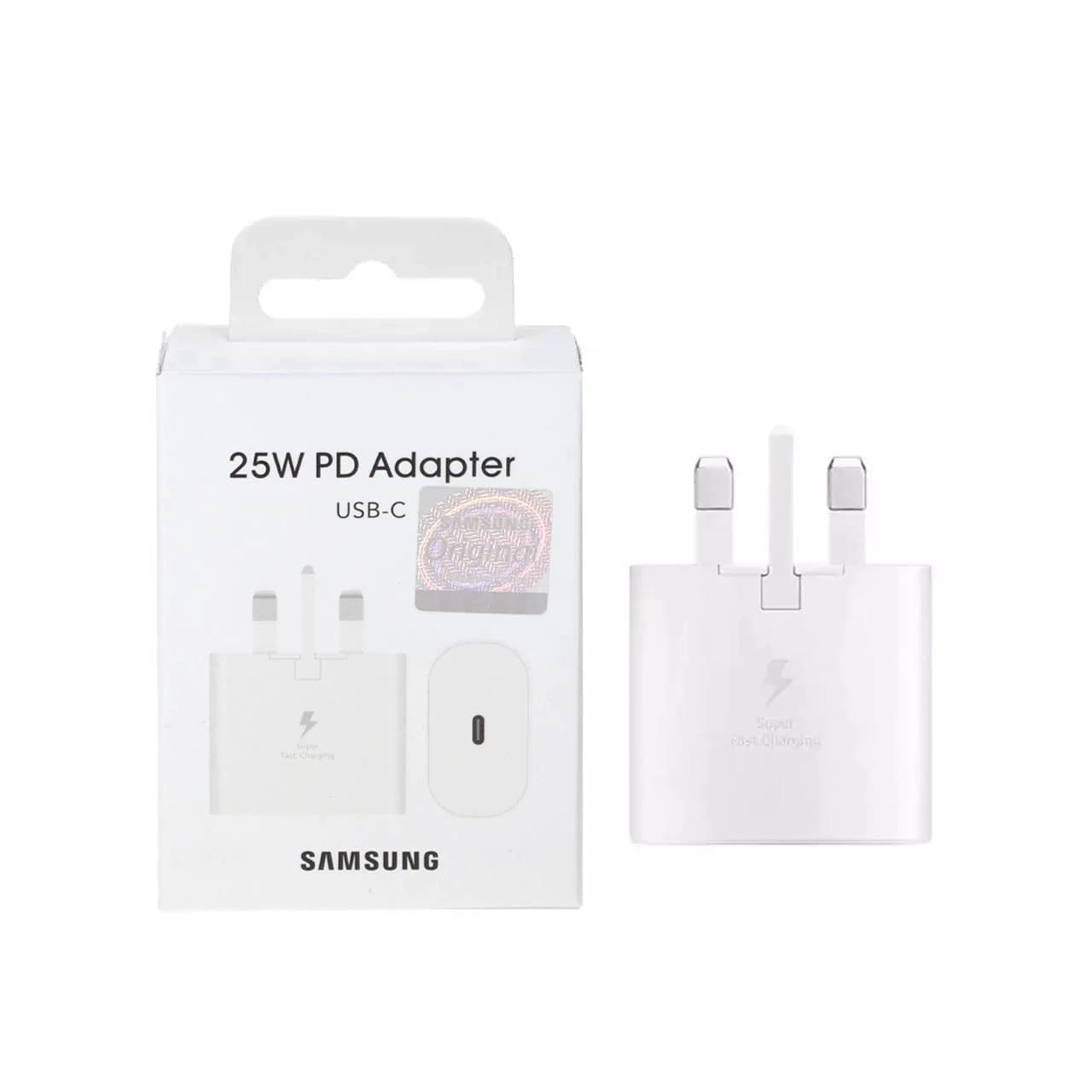 شارژر دیواری سه پین PD و فست تک پورت Samsung مدل EP-TA800 25W – سفید – MMX (اصل چین) — تصویر ۲