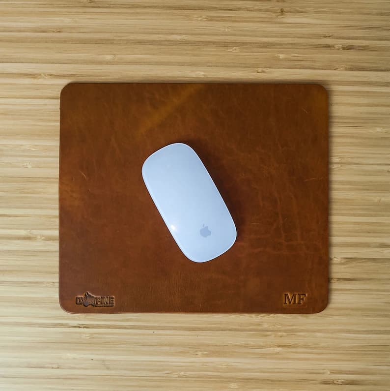 موس پد چرم طبیعی مدل Mousepad 14 | سیلوا چرم — تصویر ۶
