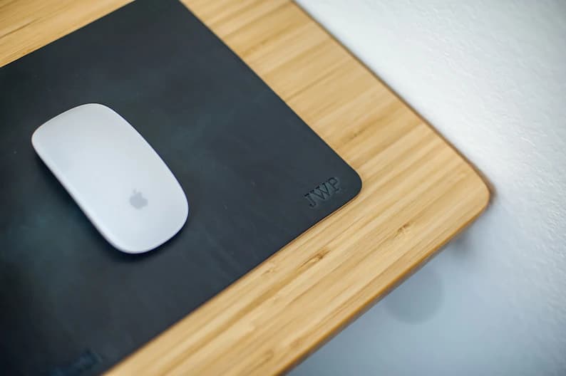 موس پد چرم طبیعی مدل Mousepad 14 | سیلوا چرم — تصویر ۵