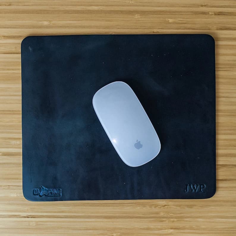 موس پد چرم طبیعی مدل Mousepad 14 | سیلوا چرم — تصویر ۳