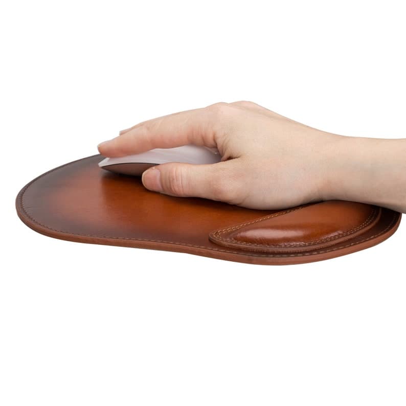 موس پد چرم طبیعی مدل Mousepad 11 | سیلوا چرم — تصویر ۲