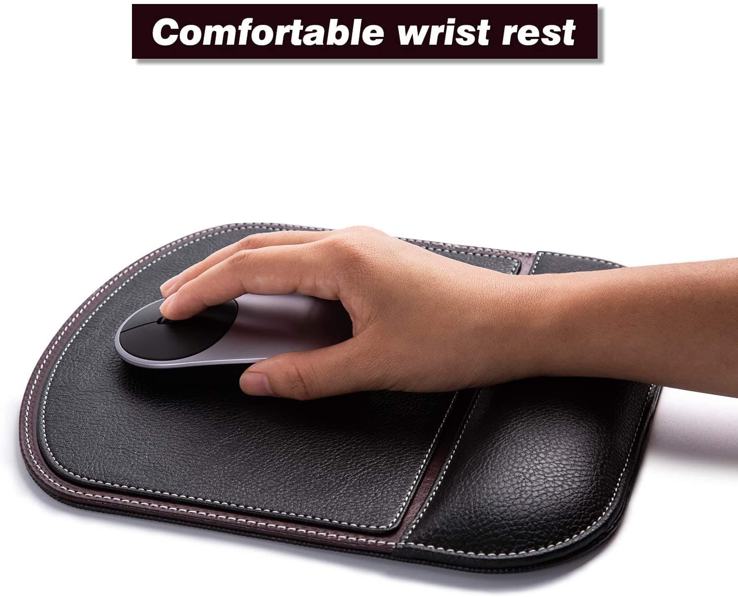 موس پد چرم طبیعی مدل Mousepad 09 | سیلوا چرم — تصویر ۳