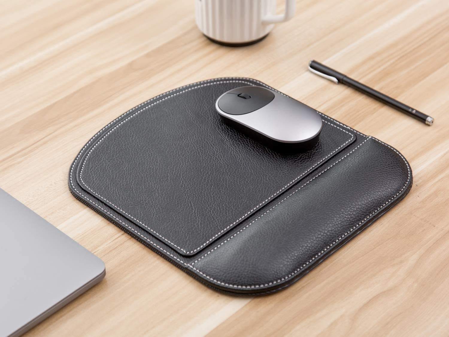 موس پد چرم طبیعی مدل Mousepad 09 | سیلوا چرم — تصویر ۶