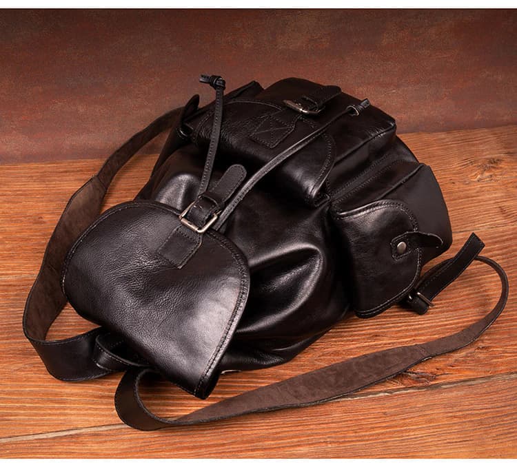 کوله پشتی چرم طبیعی مدل Back Pack 22 | سیلوا چرم — تصویر ۴