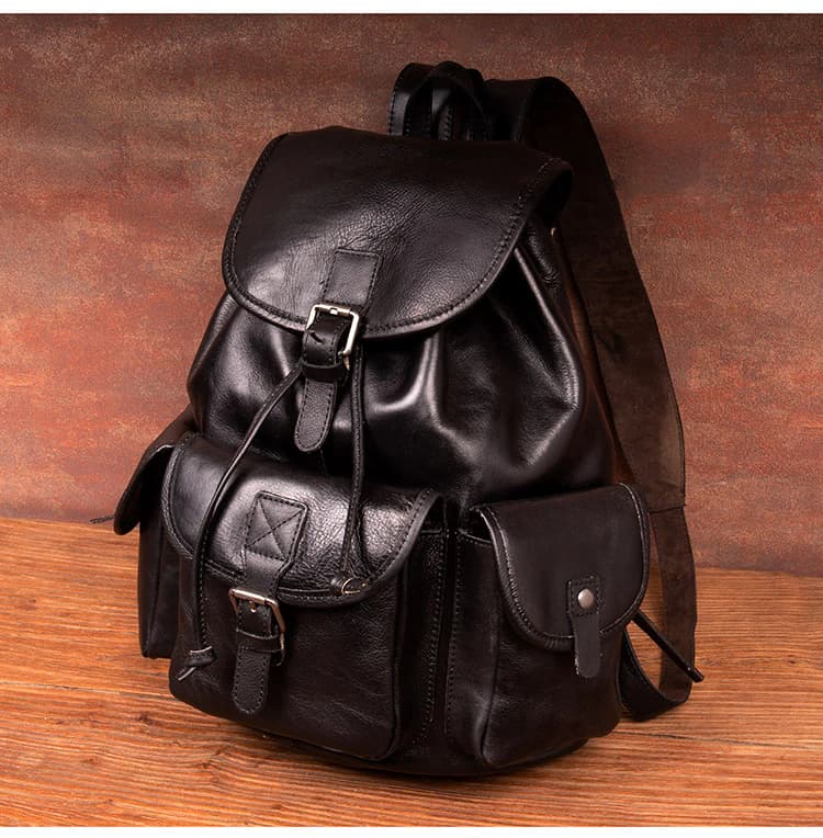 کوله پشتی چرم طبیعی مدل Back Pack 22 | سیلوا چرم — تصویر ۲