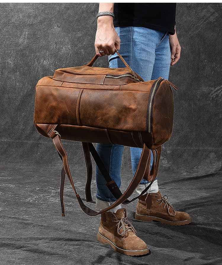 کوله پشتی چرم طبیعی مدل Back Pack 04 | سیلوا چرم — تصویر ۶