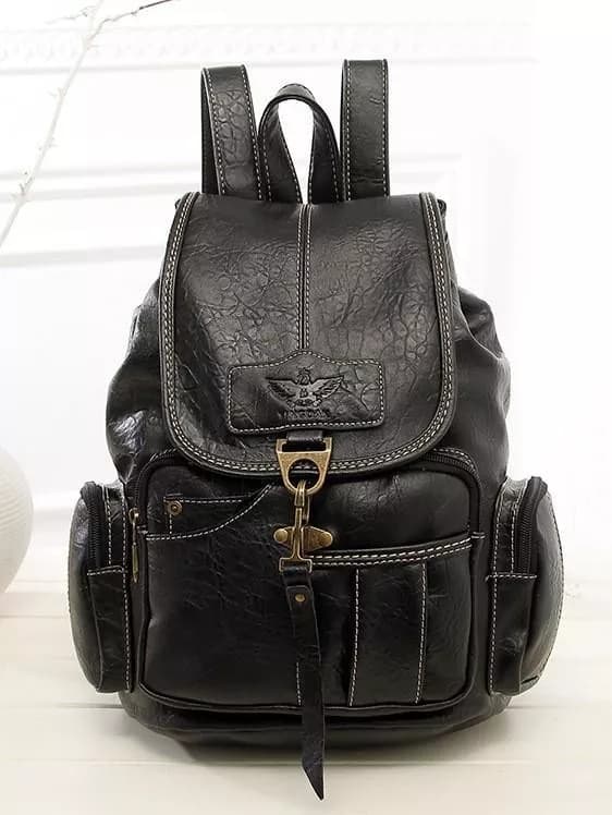 کوله پشتی چرم طبیعی مدل Back Pack 05 | سیلوا چرم — تصویر ۳