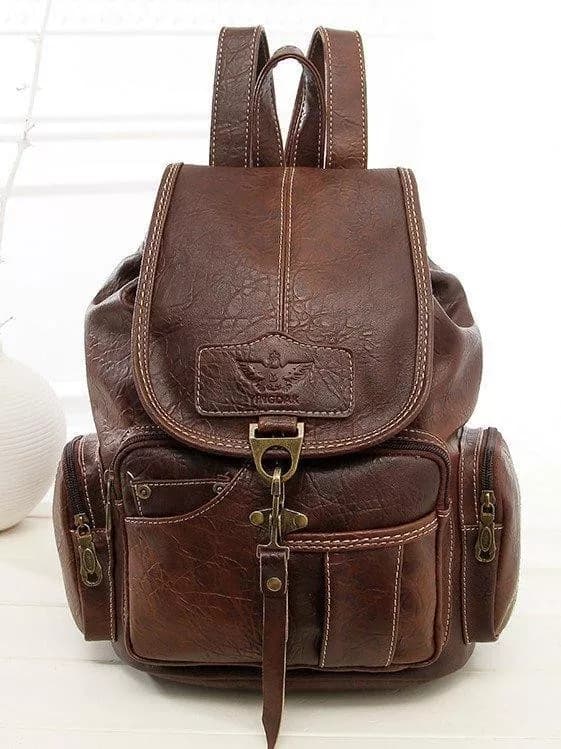 کوله پشتی چرم طبیعی مدل Back Pack 05 | سیلوا چرم — تصویر ۴