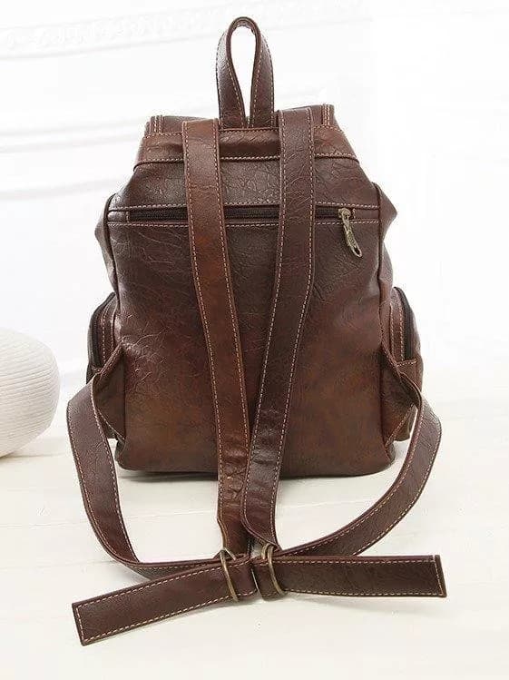 کوله پشتی چرم طبیعی مدل Back Pack 05 | سیلوا چرم — تصویر ۶