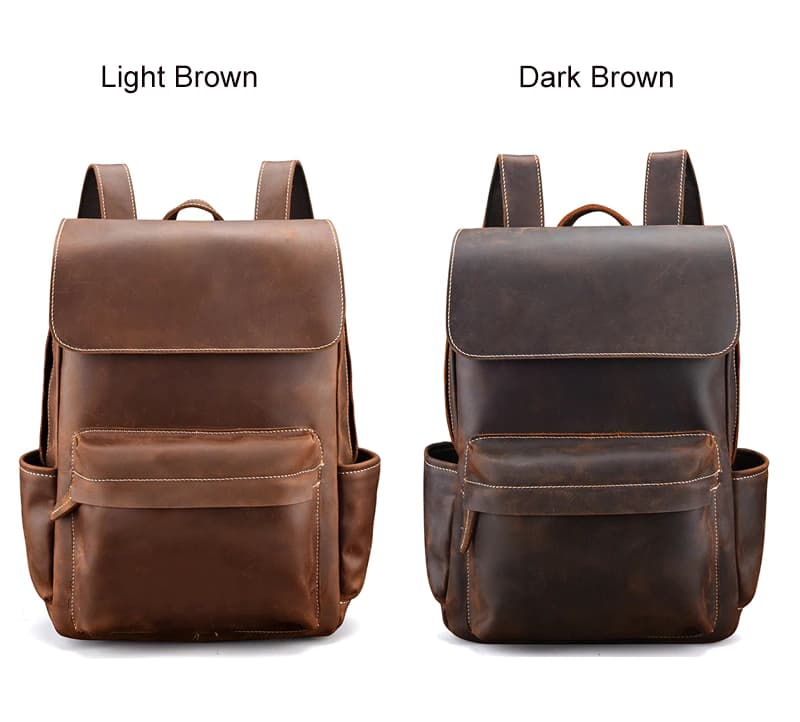 کوله پشتی چرم طبیعی مدل Back Pack 07 | سیلوا چرم — تصویر ۲