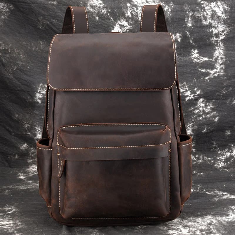 کوله پشتی چرم طبیعی مدل Back Pack 07 | سیلوا چرم — تصویر ۷