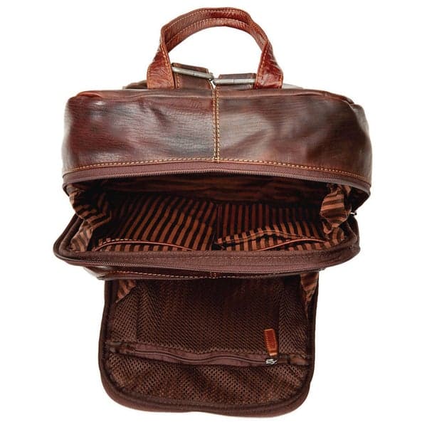کوله پشتی چرم طبیعی مدل Back Pack 10 | سیلوا چرم — تصویر ۶