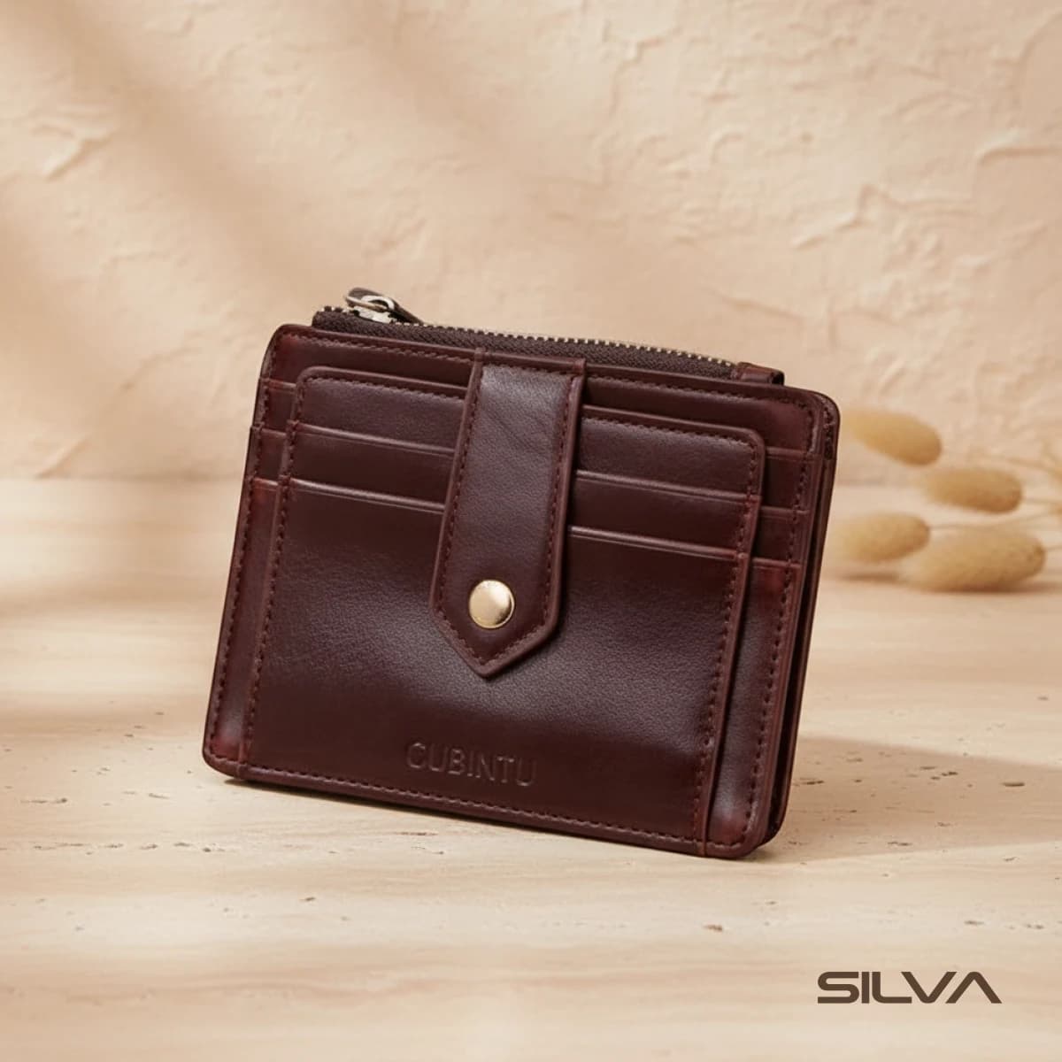 جا کارتی چرم طبیعی مدل Card Holder 12 | سیلوا چرم