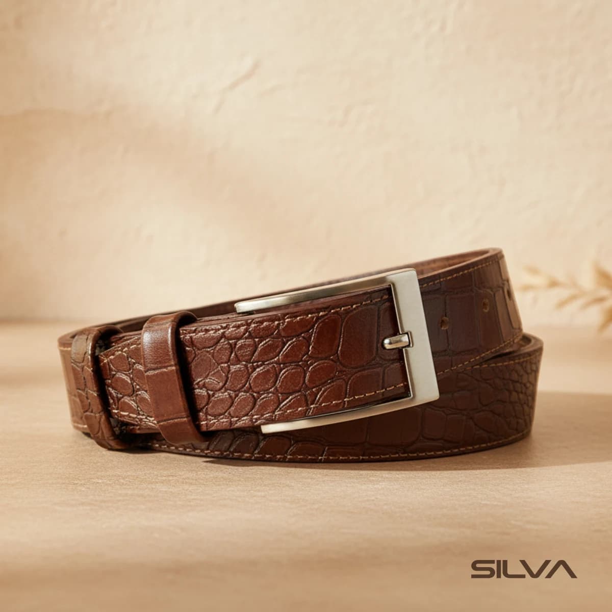 کمربند مردانه چرم طبیعی مدل Belt 32 | سیلوا چرم
