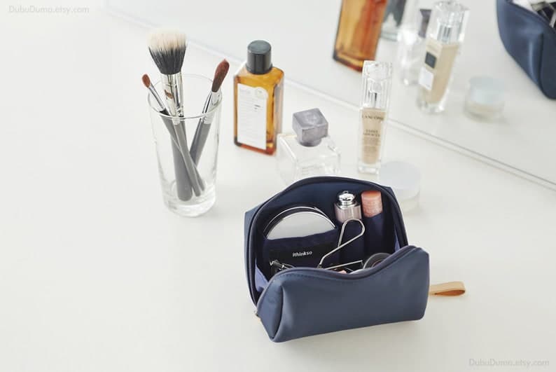 کیف آرایشی زنانه چرم طبیعی مدل Makeup Bag 23 | سیلوا چرم — تصویر ۴