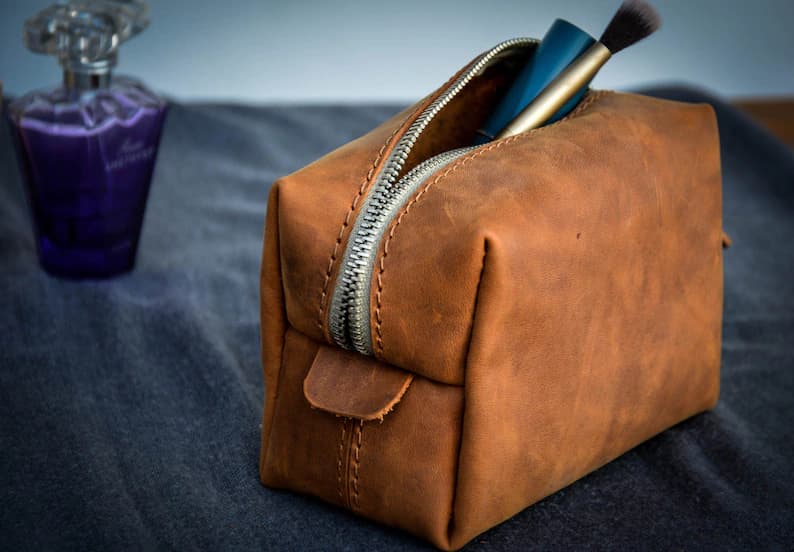 کیف آرایشی زنانه چرم طبیعی مدل Makeup Bag 22 | سیلوا چرم — تصویر ۶