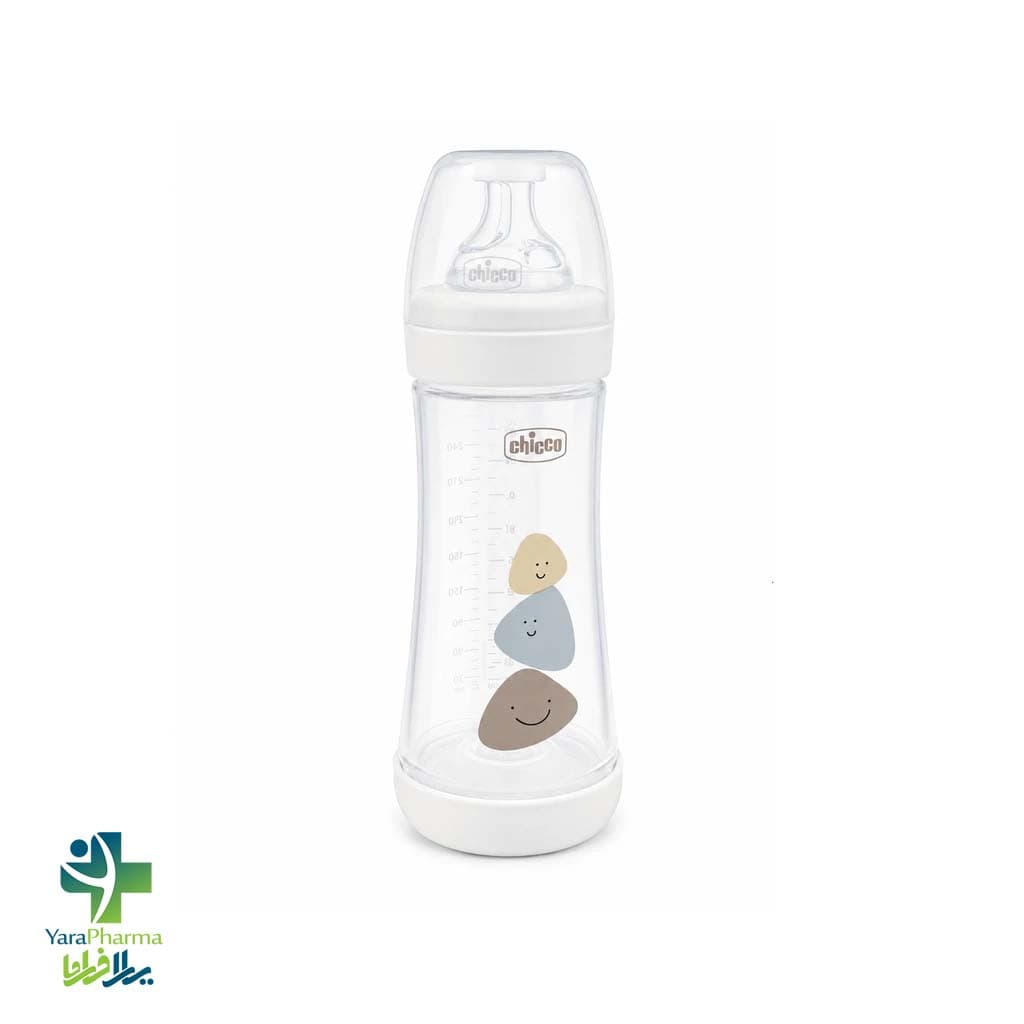 شیشه شیر چیکو مدل پرفکت 5 سفید ظرفیت 300 میلی لیتر از 4 ماهگی — تصویر ۲