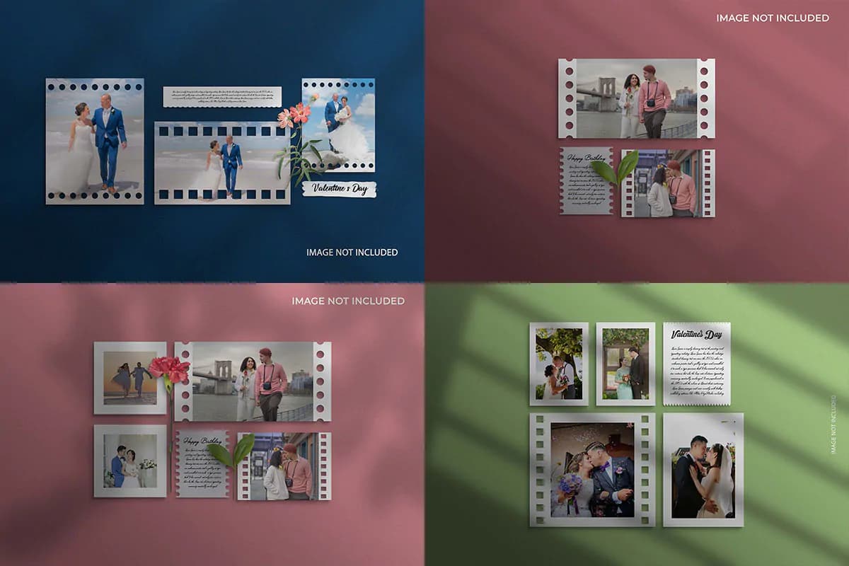 24 موکاپ قاب عکس ولنتاین — تصویر ۷