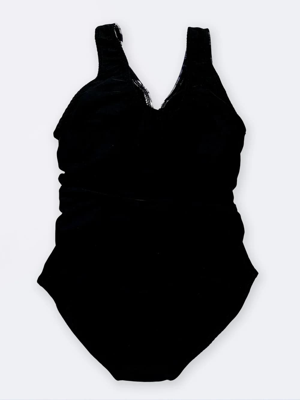 مایو زنانه خاص و شیک کمر شیشه ای مشکی رنگ و اسلیپ با کاپ اسپیدو ( Speedo ) — تصویر ۲