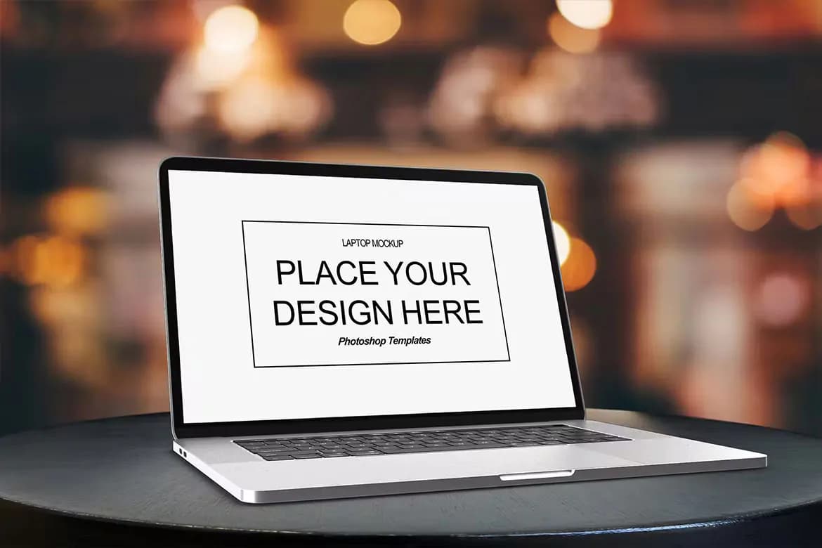 موکاپ لپ تاپ مک بوک — تصویر ۵