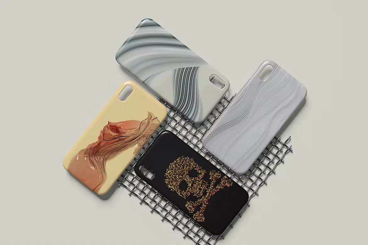 موکاپ قاب و کاور گوشی موبایل – 6 فایل — تصویر ۳
