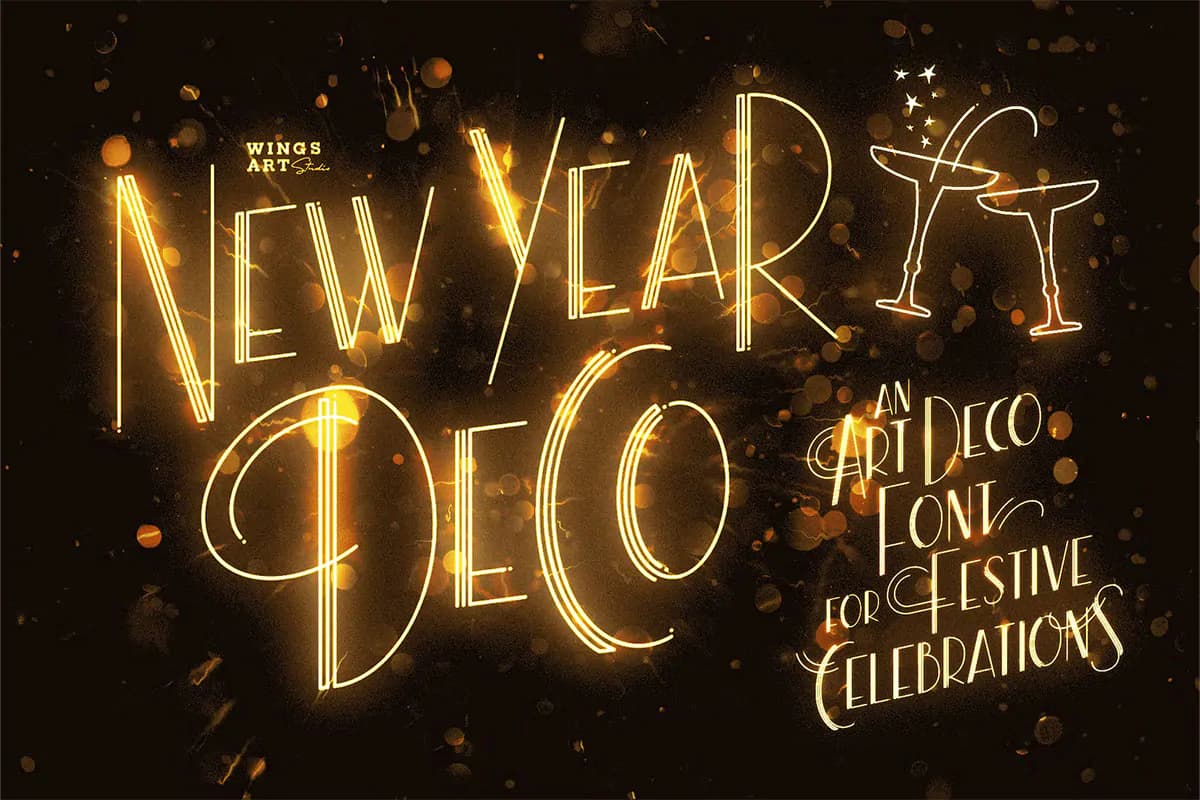 فونت دکوراتیو New Year
