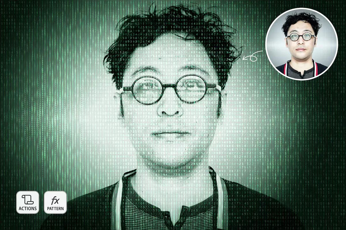 اکشن فتوشاپ افکت هکر — تصویر ۲