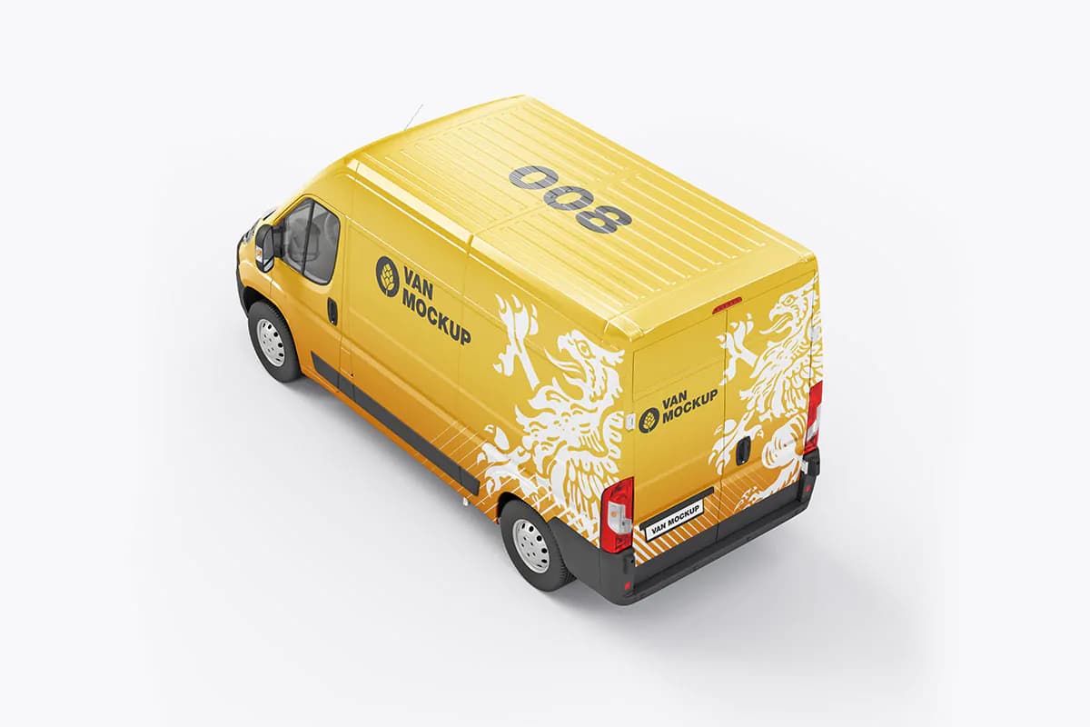 موکاپ ماشین ون Van — تصویر ۴