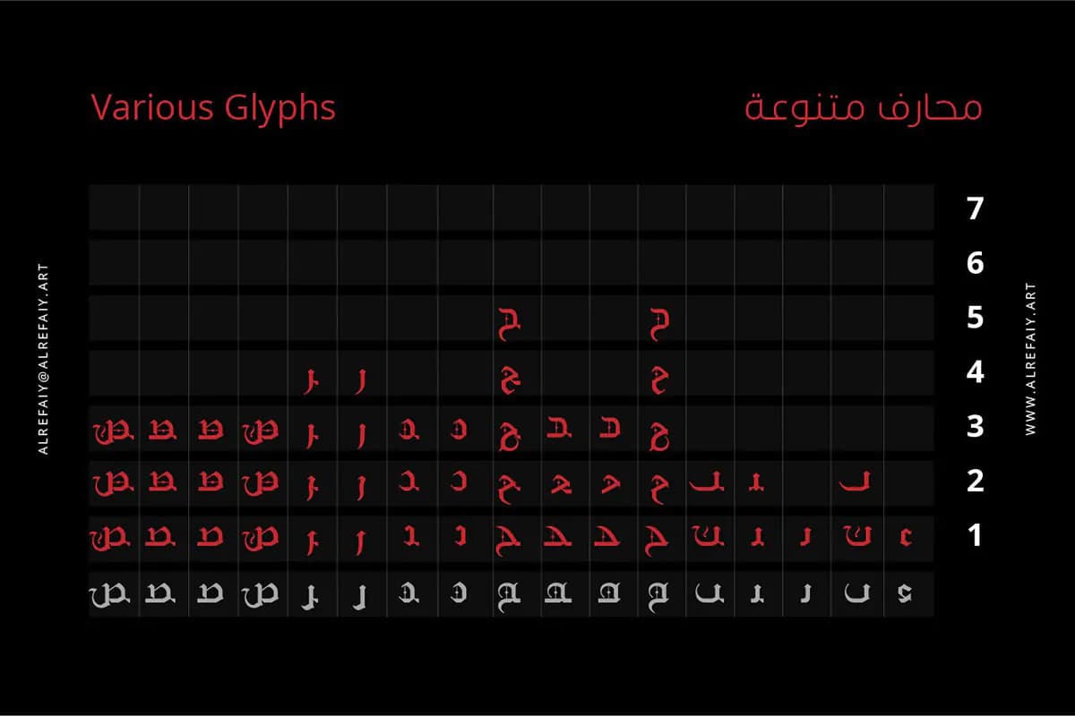 فونت فارسی حماسی و قرون وسطی گوتیک Gothic — تصویر ۷